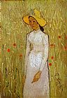 Vincent van Gogh Girl in White painting